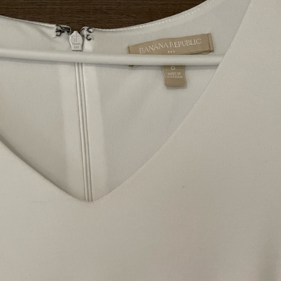 Banana Republic White Sheath Dress size 0 - Picture 2 of 3